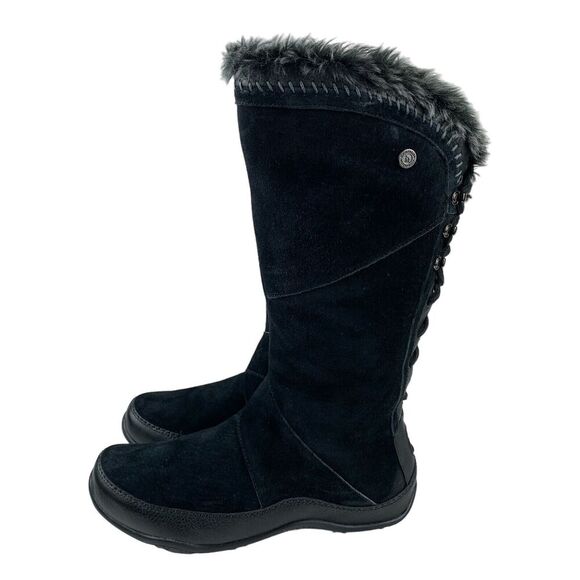 The North Face Women's Primaloft Boots 7 Black Suede Leather Lace Up Insulated - Picture 5 of 14
